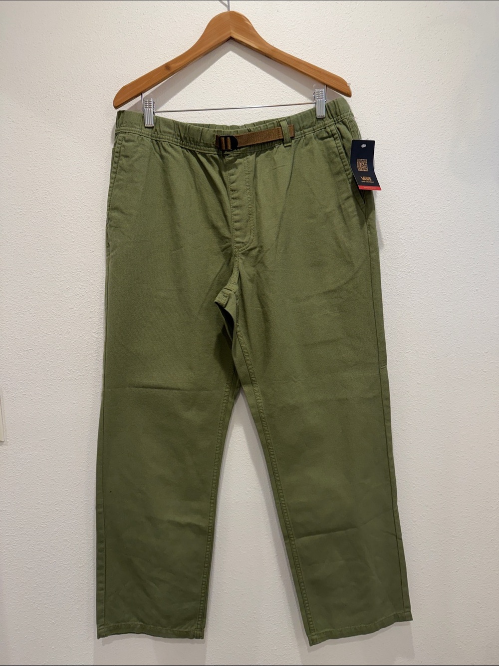 VANS NEW WITH TAGS MENS Range Elastic FIT PANTS SIZE LARGE 100% Cotton